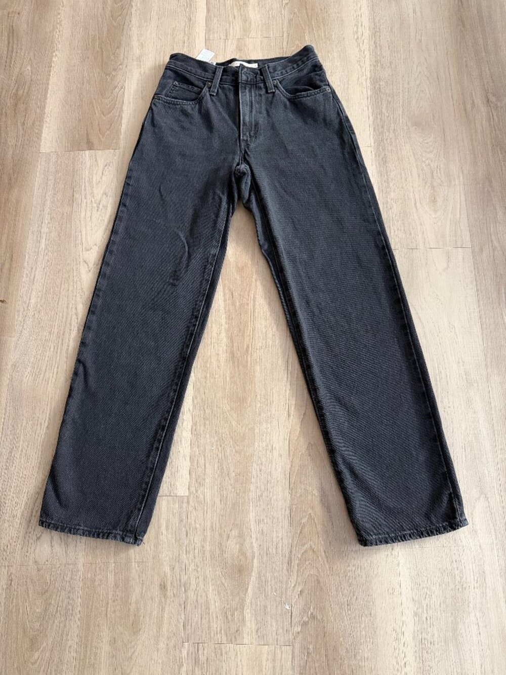 Levi’s ’94 Baggy Jeans 24 Washed Black High Rise 90s Relaxed Wide 28.5 inseam